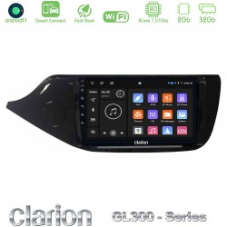 Clarion GL300 Series 4Core Android ClarionOS 2+32GB Kia Ceed 2013-2017 Navigation Multimedia Tablet 9" Με Carplay & Android Auto