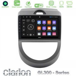 Clarion GL300 Series 4Core Android ClarionOS 2+32GB Kia Soul 2009-2011 Navigation Multimedia Tablet 9" Με Carplay & Android Auto