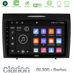 Clarion GL300 Series 4Core Android ClarionOS 2+32GB Mercedes SLK Class Navigation Multimedia Tablet 9" Με Carplay & Android Auto