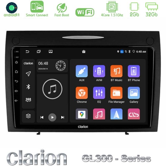 Clarion GL300 Series 4Core Android ClarionOS 2+32GB Mercedes SLK Class Navigation Multimedia Tablet 9" Με Carplay & Android Auto