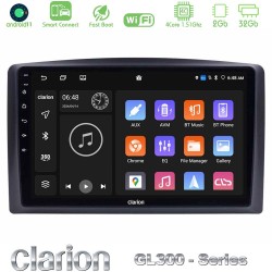 Clarion GL300 Series 4Core Android ClarionOS 2+32GB Mercedes Vito 2015-2021 Navigation Multimedia Tablet 10" Με Carplay & Android Auto