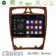 Clarion GL300 Series 4Core Android ClarionOS 2+32GB Mercedes C Class (W203) Navigation Multimedia Tablet 9" (Wooden Style) Με Carplay & Android Auto