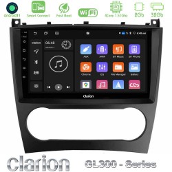 Clarion GL300 Series 4Core Android ClarionOS 2+32GB Mercedes W203 Facelift Navigation Multimedia Tablet 9" Με Carplay & Android Auto