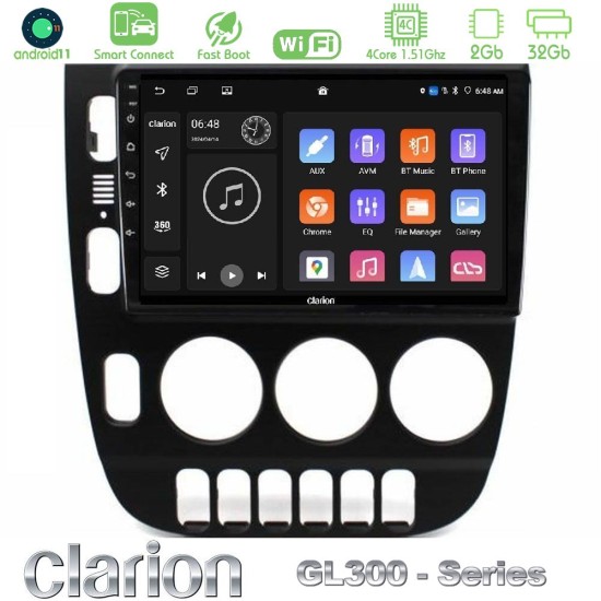 Clarion GL300 Series 4Core Android ClarionOS 2+32GB Mercedes ML Class (W163) 1998-2005 Navigation Multimedia Tablet 9" Με Carplay & Android Auto