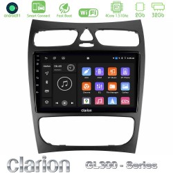 Clarion GL300 Series 4Core Android ClarionOS 2+32GB Mercedes CLK Class W209 2000-2004 Navigation Multimedia Tablet 9" Με Carplay & Android Auto