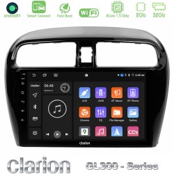 Clarion GL300 Series 4Core Android ClarionOS 2+32GB Mitsubishi Space Star 2013-2016 Navigation Multimedia Tablet 9" Με Carplay & Android Auto