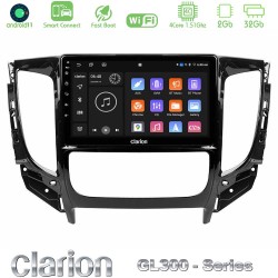 Clarion GL300 Series 4Core Android ClarionOS 2+32GB Mitsubishi L200 2016-> & Fiat Fullback (Auto A/C) Navigation Multimedia Tablet 9" Με Carplay & Android Auto