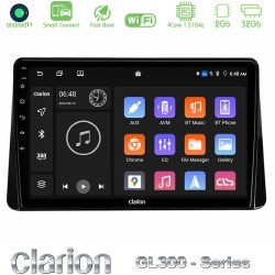 Clarion GL300 Series 4Core Android ClarionOS 2+32GB Mitsubishi Eclipse Cross 2018-2023 Navigation Multimedia Tablet 9" Με Carplay & Android Auto