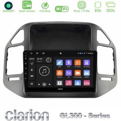 Clarion GL300 Series 4Core Android ClarionOS 2+32GB Mitsubishi Pajero 2002-2006 Navigation Multimedia Tablet 9" Με Carplay & Android Auto
