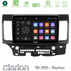 Clarion GL300 Series 4Core Android ClarionOS 2+32GB Mitsubishi Lancer 2008 – 2015 Navigation Multimedia Tablet 10" Με Carplay & Android Auto