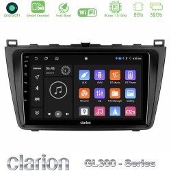 Clarion GL300 Series 4Core Android ClarionOS 2+32GB Mazda 6 2008-2012 Navigation Multimedia Tablet 9" Με Carplay & Android Auto