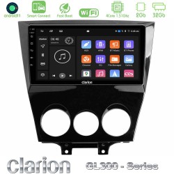 Clarion GL300 Series 4Core Android ClarionOS 2+32GB Mazda RX8 2008-2012 Navigation Multimedia Tablet 9" Με Carplay & Android Auto