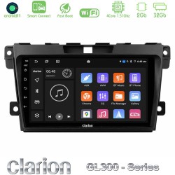 Clarion GL300 Series 4Core Android ClarionOS 2+32GB Mazda CX-7 2007-2011 Navigation Multimedia Tablet 9" Με Carplay & Android Auto