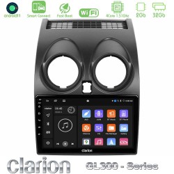 Clarion GL300 Series 4Core Android ClarionOS 2+32GB Nissan Qashqai J10 Navigation Multimedia Tablet 9" Με Carplay & Android Auto