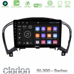Clarion GL300 Series 4Core Android ClarionOS 2+32GB Nissan Juke Navigation Multimedia Tablet 9" Με Carplay & Android Auto