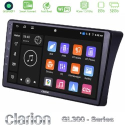 Clarion GL300 Series 4Core Android ClarionOS 2+32GB Nissan Navara D40 Navigation Multimedia Tablet 9" Με Carplay & Android Auto