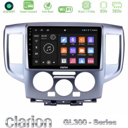 Clarion GL300 Series 4Core Android ClarionOS 2+32GB Nissan NV200 Navigation Multimedia Tablet 9" Με Carplay & Android Auto