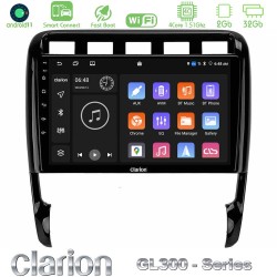 Clarion GL300 Series 4Core Android ClarionOS 2+32GB Porsche Cayenne 2003-2010 Navigation Multimedia Tablet 9" Με Carplay & Android Auto