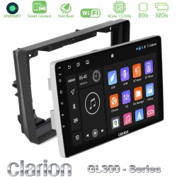 Clarion GL300 Series 4Core Android ClarionOS 2+32GB Peugeot 308 2013-2020 Navigation Multimedia Tablet 9" Με Carplay & Android Auto