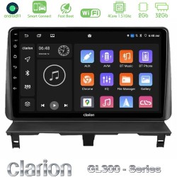 Clarion GL300 Series 4Core Android ClarionOS 2+32GB Peugeot Partner / Citroën Berlingo 2002-2008 Navigation Multimedia Tablet 9" Με Carplay & Android Auto