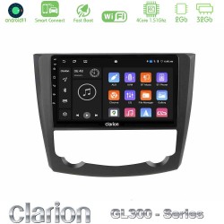 Clarion GL300 Series 4Core Android ClarionOS 2+32GB Renault Kadjar Navigation Multimedia Tablet 9" Με Carplay & Android Auto