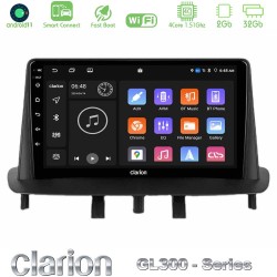 Clarion GL300 Series 4Core Android ClarionOS 2+32GB Renault Megane 3 2009-2015 Navigation Multimedia Tablet 9" Με Carplay & Android Auto