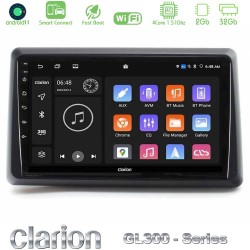 Clarion GL300 Series 4Core Android ClarionOS 2+32GB Renault Express 2020-2025 Navigation Multimedia Tablet 9" Με Carplay & Android Auto