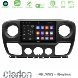 Clarion GL300 Series 4Core Android ClarionOS 2+32GB Renault/Nissan/Opel Navigation Multimedia Tablet 10" Με Carplay & Android Auto