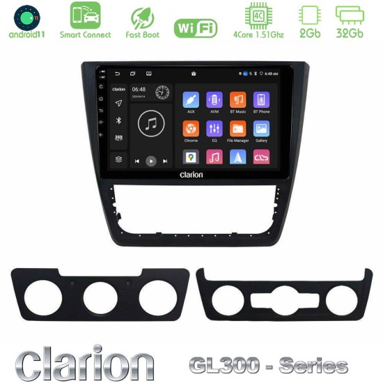 Clarion GL300 Series 4Core Android ClarionOS 2+32GB Skoda Yeti 2009-> Navigation Multimedia Tablet 10" Με Carplay & Android Auto Clarion GL300 Series 4Core Android ClarionOS 2+32GB Skoda Yeti 2009-> Navigation Multimedia Tablet 10" Με Carplay & Android Auto