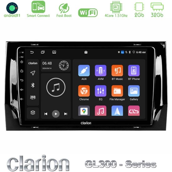 Clarion GL300 Series 4Core Android ClarionOS 2+32GB Skoda Kodiaq/Karoq 2017-> Navigation Multimedia Tablet 10" Με Carplay & Android Auto