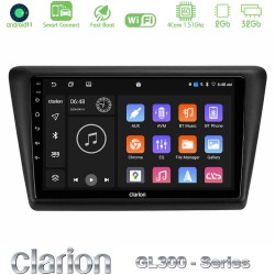 Clarion GL300 Series 4Core Android ClarionOS 2+32GB Skoda Rapid 2013-2017 Navigation Multimedia Tablet 9" Με Carplay & Android Auto
