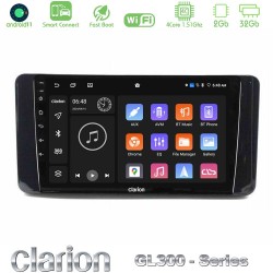 Clarion GL300 Series Skoda Kamiq 2019-2022 4Core Android ClarionOS 2+32GB Navigation Multimedia Tablet 9" Με Carplay & Android Auto