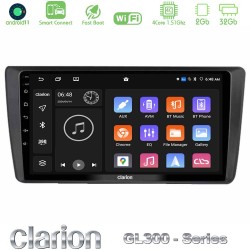 Clarion GL300 Series Skoda Octavia 2004-2012 4Core Android ClarionOS 2+32GB Navigation Multimedia Tablet 9" Με Carplay & Android Auto