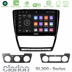 Clarion GL300 Series 4Core Android ClarionOS 2+32GB Skoda Octavia 5 Navigation Multimedia Tablet 10" Με Carplay & Android Auto