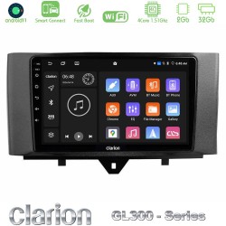 Clarion GL300 Series 4Core Android ClarionOS 2+32GB Smart 451 Facelift Navigation Multimedia Tablet 9" Με Carplay & Android Auto