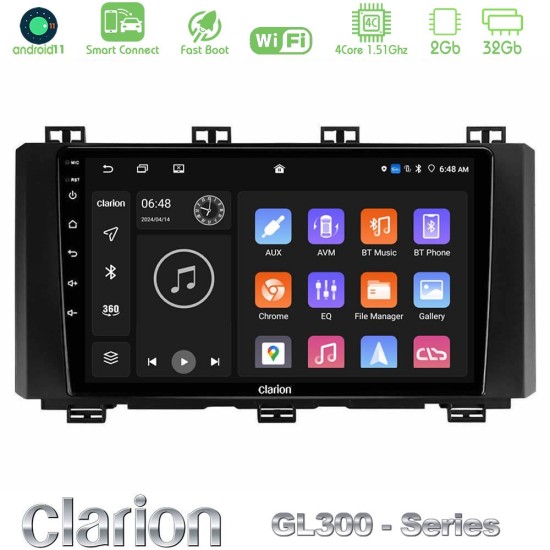 Clarion GL300 Series 4Core Android ClarionOS 2+32GB Seat Ateca 2017-2021 Navigation Multimedia Tablet 9" Με Carplay & Android Auto
