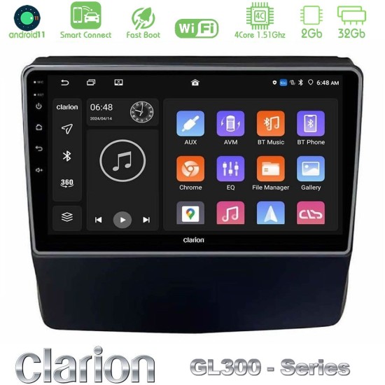Clarion GL300 Series 4Core Android ClarionOS 2+32GB Subaru Forester/Impreza 2018-2021 Navigation Multimedia Tablet 9" Με Carplay & Android Auto Clarion GL300 Series 4Core Android ClarionOS 2+32GB Subaru Forester/Impreza 2018-2021 Navigation Multimedia Tablet 9" Με Carplay & Android Auto