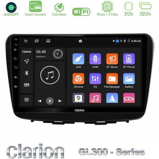 Clarion GL300 Series 4Core Android ClarionOS 2+32GB Suzuki Baleno 2016-2021 Navigation Multimedia Tablet 9" Με Carplay & Android Auto Clarion GL300 Series 4Core Android ClarionOS 2+32GB Suzuki Baleno 2016-2021 Navigation Multimedia Tablet 9" Με Carplay & Android Auto