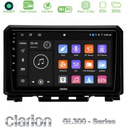 Clarion GL300 Series 4Core Android ClarionOS 2+32GB Suzuki Jimny 2018-2022 Navigation Multimedia Tablet 9" Με Carplay & Android Auto