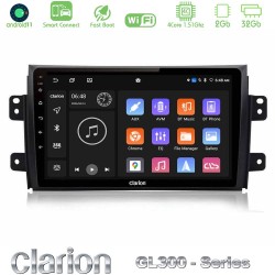 Clarion GL300 Series 4Core Android ClarionOS 2+32GB Suzuki SX4 2006-2014 Fiat Sedici 2006-2014 Navigation Multimedia Tablet 9" Με Carplay & Android Auto