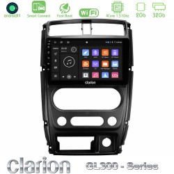 Clarion GL300 Series 4Core Android ClarionOS 2+32GB Suzuki Jimny 2007-2017 Navigation Multimedia Tablet 9" Με Carplay & Android Auto