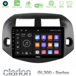 Clarion GL300 Series 4Core Android ClarionOS 2+32GB Toyota Rav4 2006-2012 Navigation Multimedia Tablet 10" Με Carplay & Android Auto