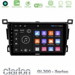 Clarion GL300 Series 4Core Android ClarionOS 2+32GB Toyota RAV4 2013-2018 Navigation Multimedia Tablet 9" Με Carplay & Android Auto