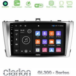 Clarion GL300 Series 4Core Android ClarionOS 2+32GB Toyota Avensis T27 Navigation Multimedia Tablet 9" Με Carplay & Android Auto