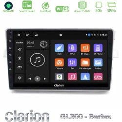 Clarion GL300 Series 4Core Android ClarionOS 2+32GB Toyota Verso 2009-2018 Navigation Multimedia Tablet 9" Με Carplay & Android Auto