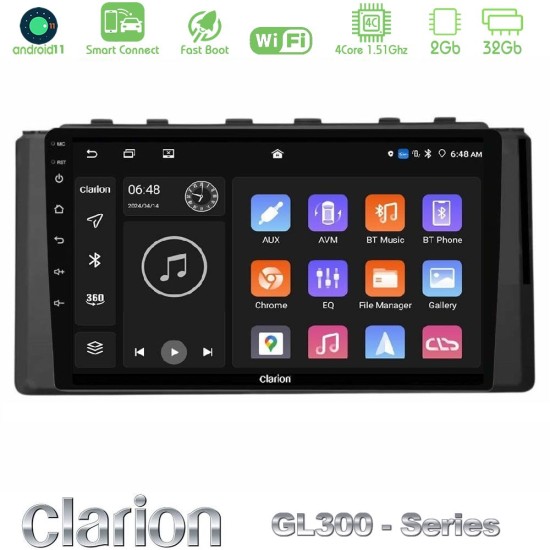Clarion GL300 Series 4Core Android ClarionOS 2+32GB Subaru BRZ / Toyota GR86 2022-> Navigation Multimedia Tablet 9" Με Carplay & Android Auto