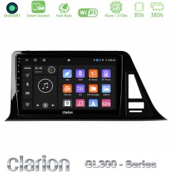 Clarion GL300 Series 4Core Android ClarionOS 2+32GB Toyota CH-R (Χωρίς Εργ.Οθόνη) Navigation Multimedia Tablet 9" Με Carplay & Android Auto