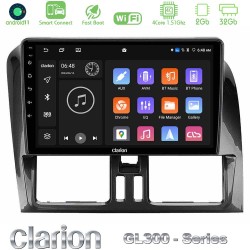 Clarion GL300 Series 4Core Android ClarionOS 2+32GB Volvo XC60 2009-2012 Navigation Multimedia Tablet 9" Με Carplay & Android Auto