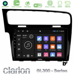 Clarion GL300 Series 4Core Android ClarionOS 2+32GB VW GOLF 7 Navigation Multimedia Tablet 10" Με Carplay & Android Auto