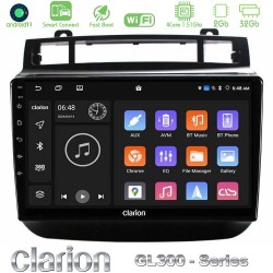 Clarion GL300 Series 4Core Android ClarionOS 2+32GB VW Touareg 2011-2018 Navigation Multimedia Tablet 9" Με Carplay & Android Auto